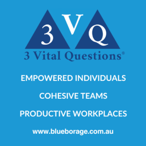 Empowered Individuals, Cohesive Teams and Productive Workplaces with the 3 Vital Questions for Teams at Blue Borage